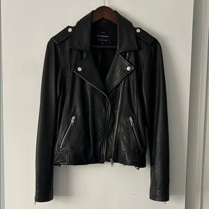 Lucky Brand Classic Black Leather Jacket